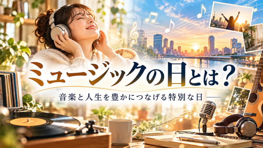 ミュージックの日とは？音楽と人生を豊かにつなげる特別な日
